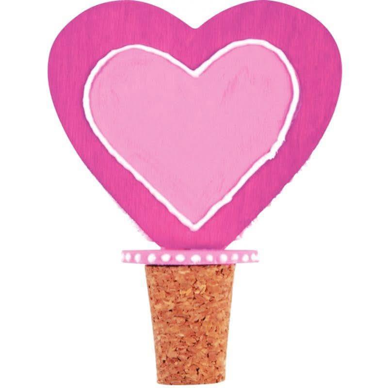 Lot de 6 bouchons en liège forme coeur - Ma Rentrée Facile