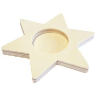 Lot de 6 bougeoirs sapins + étoiles assortis - Ma Rentrée Facile
