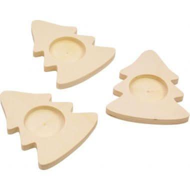 Lot de 6 bougeoirs sapins + étoiles assortis - Ma Rentrée Facile