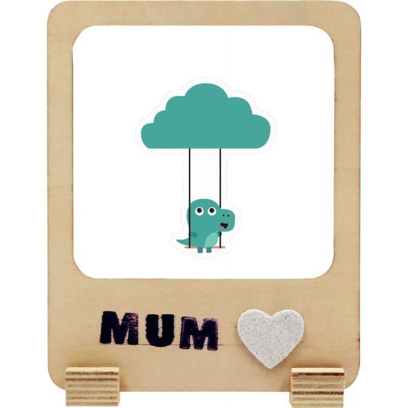 Lot de 6 cadres photos en bois à monter - Ma Rentrée Facile