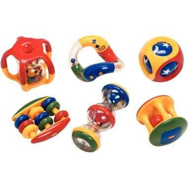 Lot de 6 hochets TOLO assortis - Ma Rentrée Facile