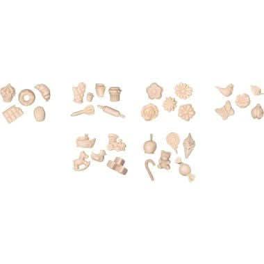 Lot de 6 mini moules en silicone formes assortis lot n°1 - Ma Rentrée Facile