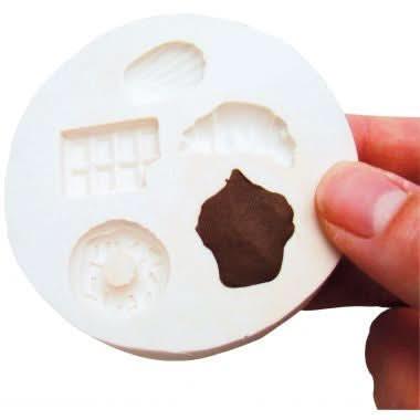 Lot de 6 mini moules en silicone formes assortis lot n°1 - Ma Rentrée Facile