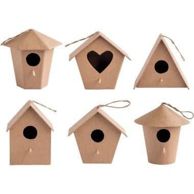 Lot de 6 nichoirs à oiseaux - Ma Rentrée Facile