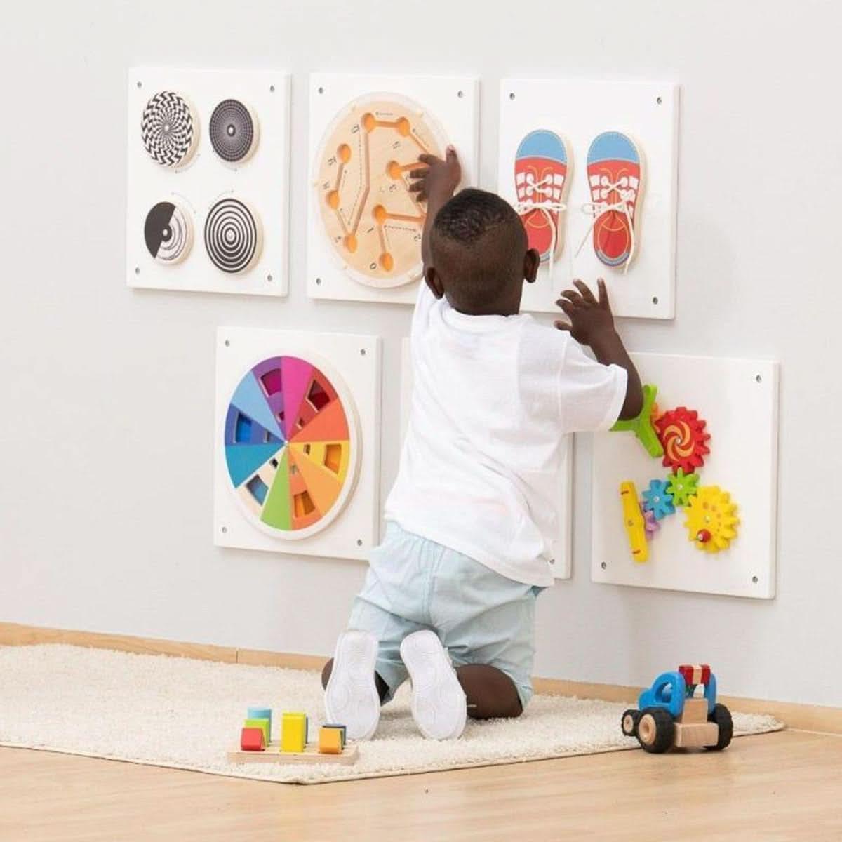 Lot de 6 panneaux d?activités muraux, modèle n°2 - Ma Rentrée Facile