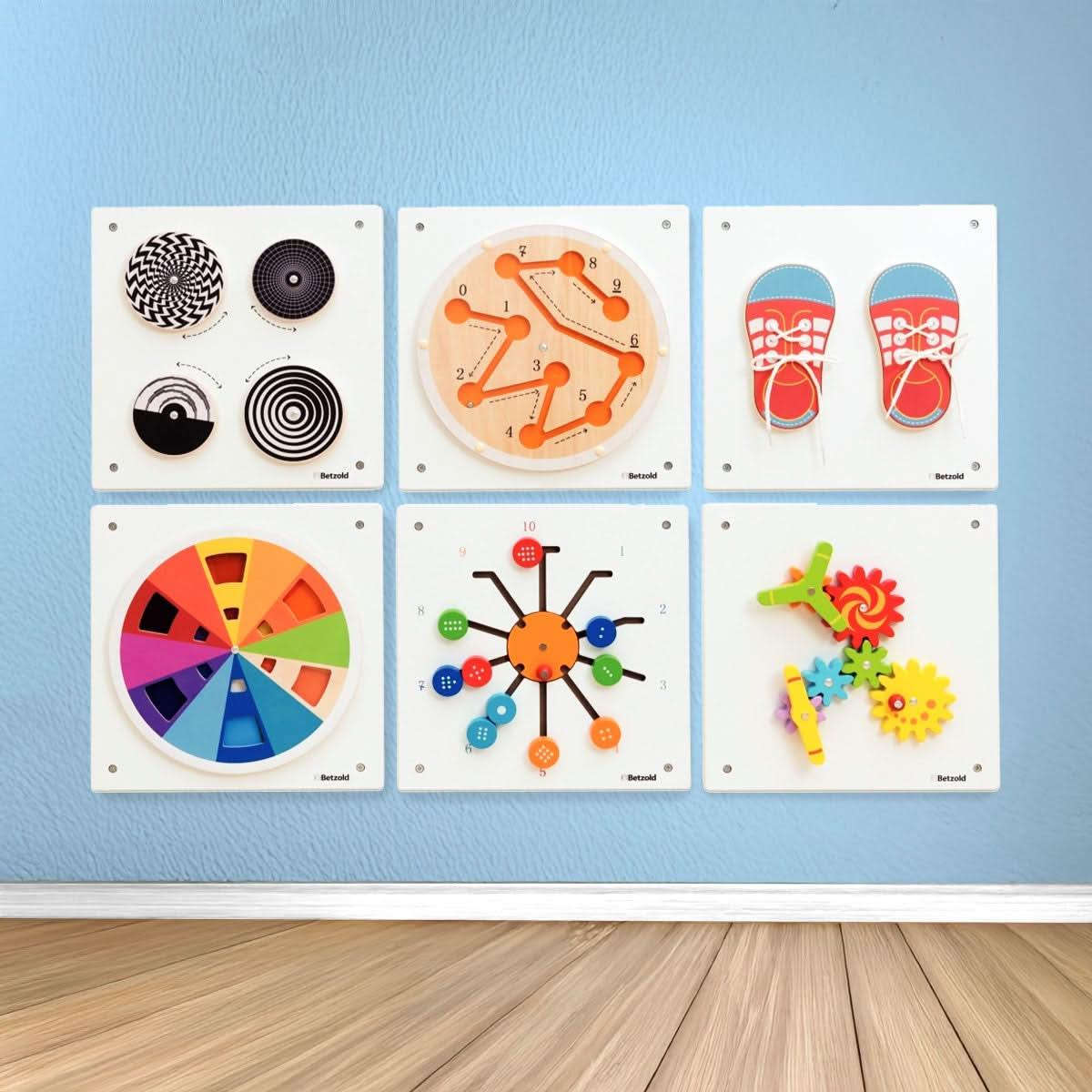 Lot de 6 panneaux d?activités muraux, modèle n°2 - Ma Rentrée Facile