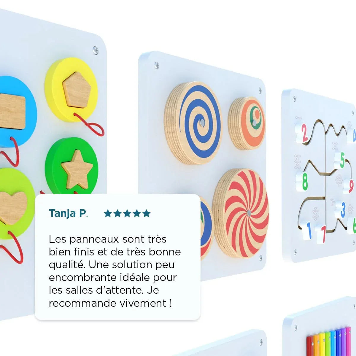 Lot de 6 panneaux d'activités muraux, modèle n°1 - Ma Rentrée Facile