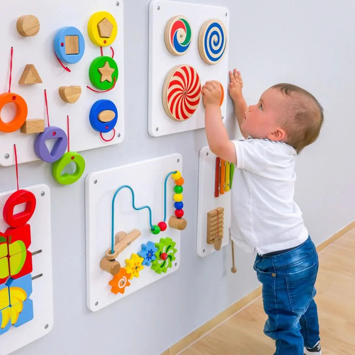 Lot de 6 panneaux d'activités muraux, modèle n°1 - Ma Rentrée Facile