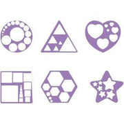Lot de 6 pochoirs formes géométriques - Ma Rentrée Facile
