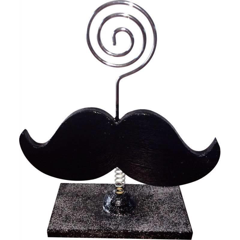 Lot de 6 porte-photos en bois forme moustache - Ma Rentrée Facile