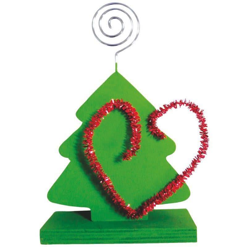 Lot de 6 porte-photos en bois forme sapin - Ma Rentrée Facile