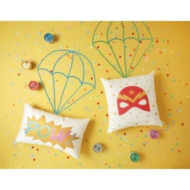 Lot de 6 pots 100ml de peinture aux doigts pour textile couleurs nacrées - Ma Rentrée Facile