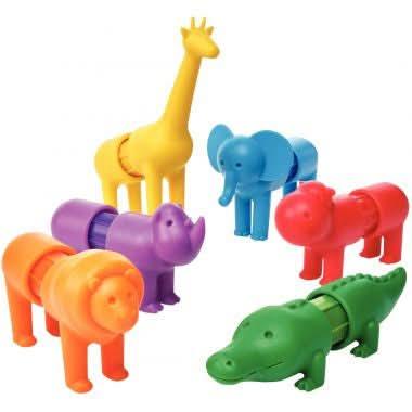 Lot de 6 puzzles magnétiques, les animaux du safari SMARTMAX - Ma Rentrée Facile