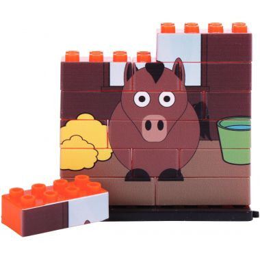 Lot de 6 puzzles UP 14 pièces, les animaux de la ferme