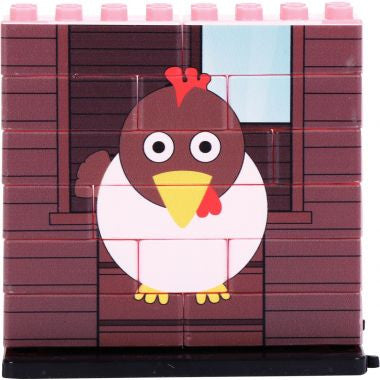 Lot de 6 puzzles UP 14 pièces, les animaux de la ferme