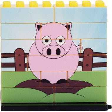 Lot de 6 puzzles UP 14 pièces, les animaux de la ferme