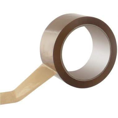 Lot de 6 rouleaux adhésif polypropylène havane 50mmx66m - Ma Rentrée Facile