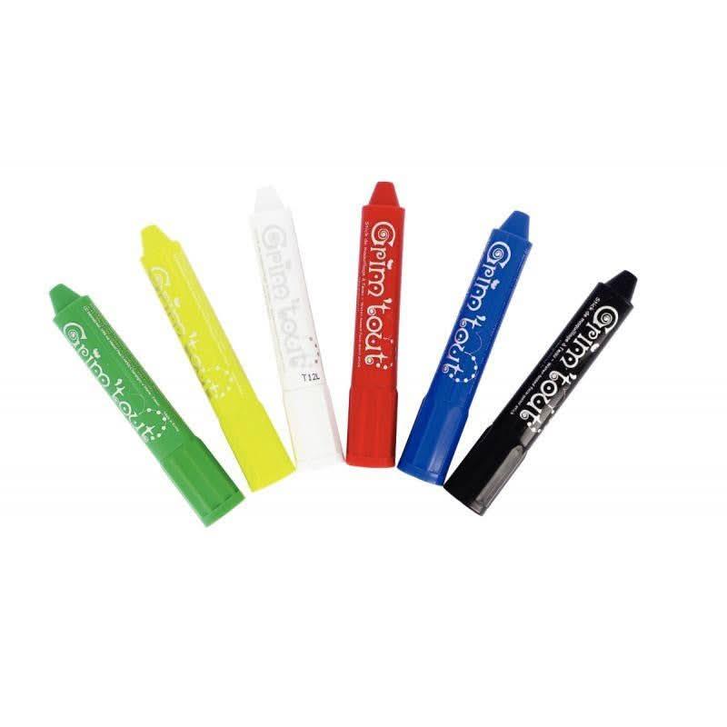 Lot de 6 sticks de 4,7 grammes de maquillage à l'eau coloris vifs - Ma Rentrée Facile