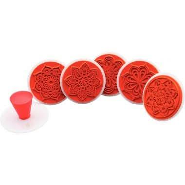 Lot de 6 tampons mandala à colorier - Ma Rentrée Facile