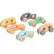 Lot de 6 voiturettes en bois pastel - Ma Rentrée Facile