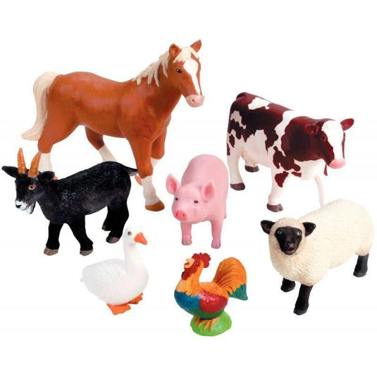 Lot de 7 Jumbo animaux de la ferme - Ma Rentrée Facile