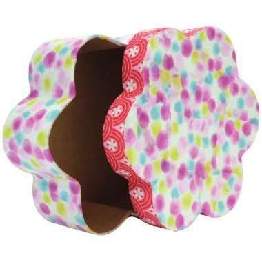 Lot de 8 boites forme fleur en carton DECOPATCH - Ma Rentrée Facile