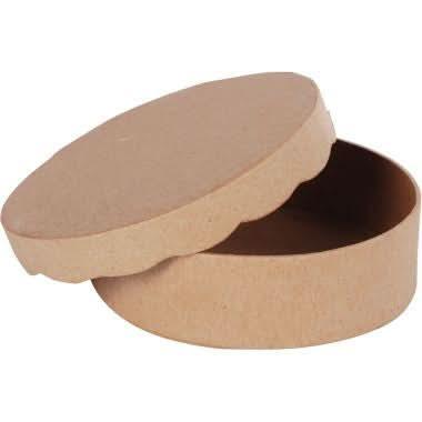 Lot de 8 boites rondes bords fantaisie, diamètre 11 cm DECOPATCH - Ma Rentrée Facile