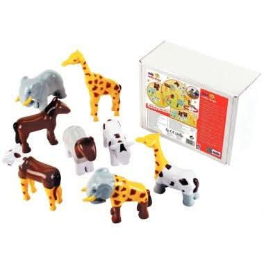 Lot de 8 puzzles 3D magnétiques, les animaux sauvages - Ma Rentrée Facile