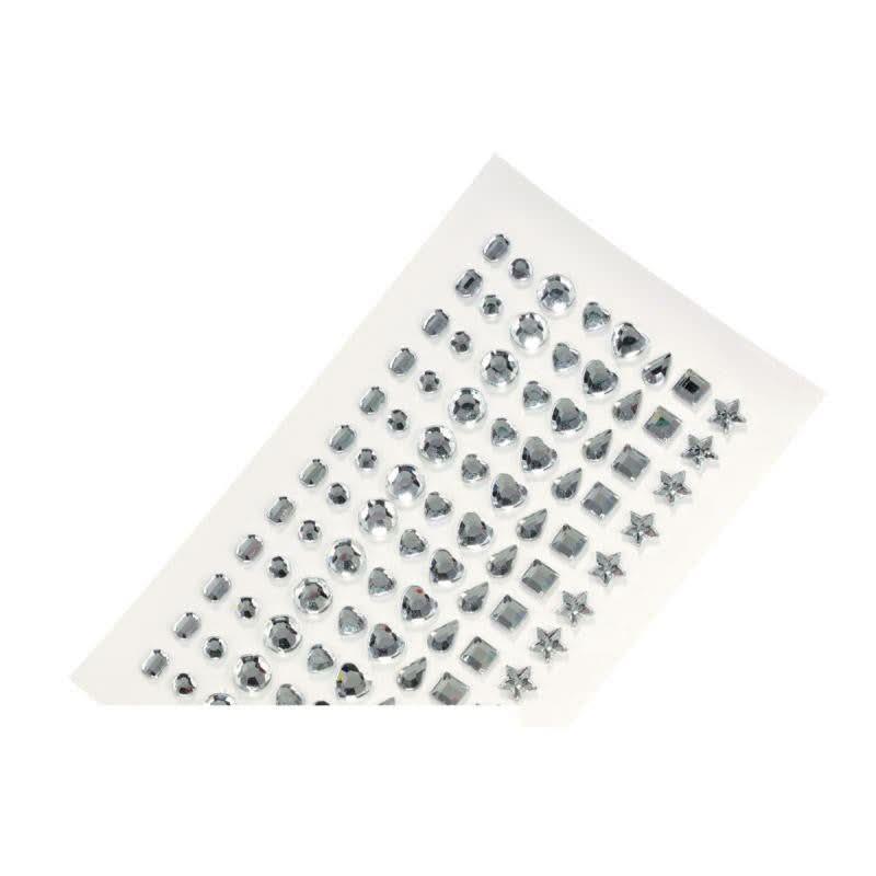 Lot de 96 strass adhésifs imitation diamants assortis - Ma Rentrée Facile