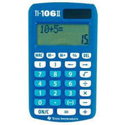 Machine à calculer de poche scolaire Texas TI-106II - Ma Rentrée Facile