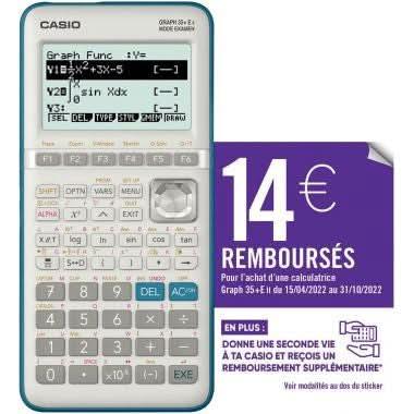 Calculatrice graphique Casio Graph 35+ E II - Ma Rentrée Facile