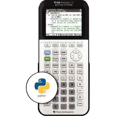 Machine à calculer graphique Texas Instruments TI83 Premium CE Edition Python - Ma Rentrée Facile