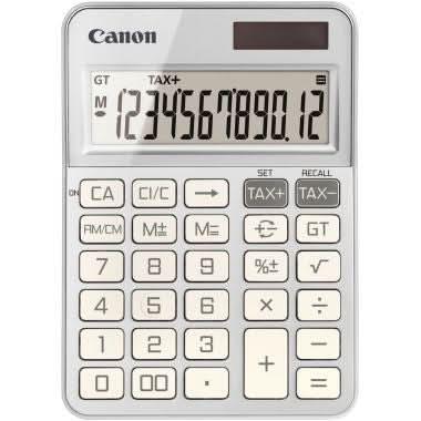 Calculatrice de bureau 12 chiffres Canon KS-125KB Argent - Ma Rentrée Facile
