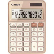 Calculatrice de bureau 12 chiffres Canon KS-125KB Or Rose - Ma Rentrée Facile