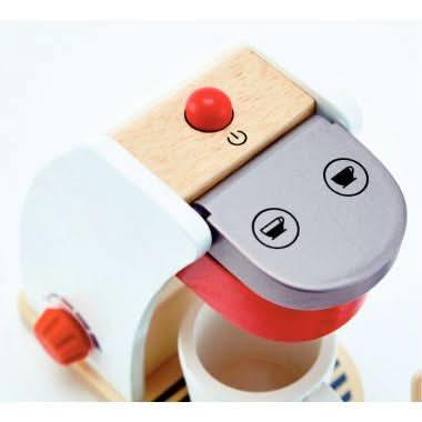 Machine à expresso en bois blanc + accessoires - Ma Rentrée Facile