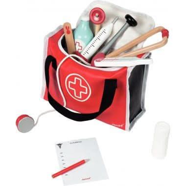 Mallette du docteur + 10 accessoires en bois JANOD - Ma Rentrée Facile