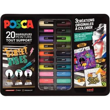 Mallette de 20 Posca Street Vibes - Ma Rentrée Facile