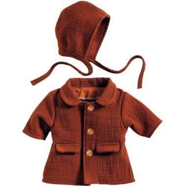 Manteau d'automne 2 pièces pour poupée 30 à 34 cm DJECO - Ma Rentrée Facile