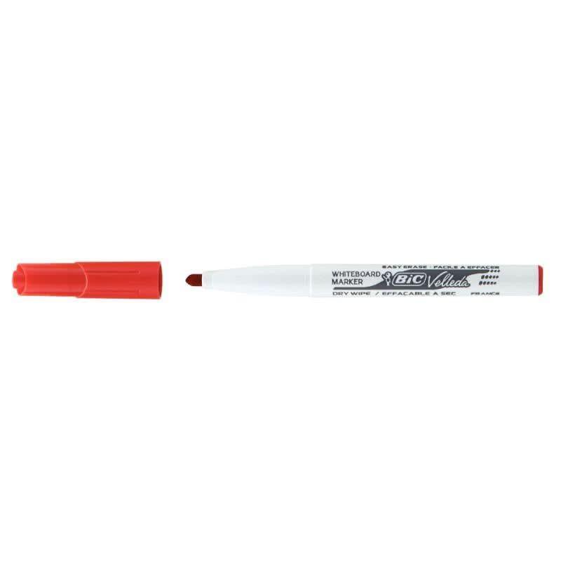 Marqueur effaçable à sec Velleda 1741 pointe moyenne ogive rouge - Ma Rentrée Facile