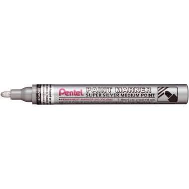 Marqueur peinture permanent pointe moyenne argent Pentel - Ma Rentrée Facile