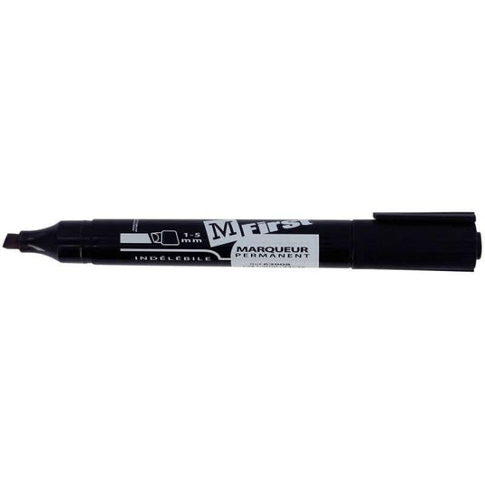 Marqueur indélébile pointe biseautée 1 à 5mm noir - Ma Rentrée Facile