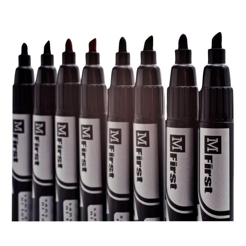 Marqueur indélébile pointe biseautée 1 à 5mm rouge - Ma Rentrée Facile