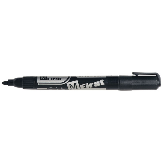 Marqueur indélébile pointe ogive 1 à 3 mm noir