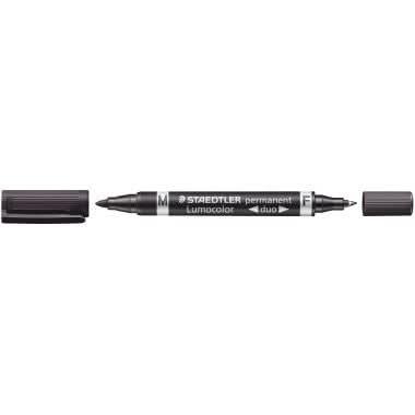 Marqueur indélébile Lumocolor duo noir - Ma Rentrée Facile