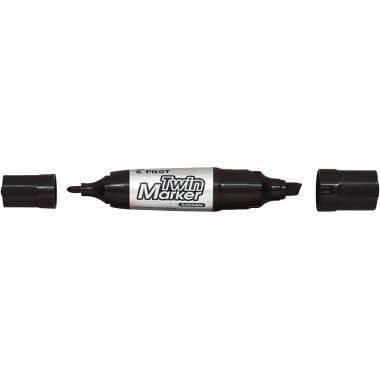 Marqueur permanent Twin Marker Jumbo noir Pilot - Ma Rentrée Facile