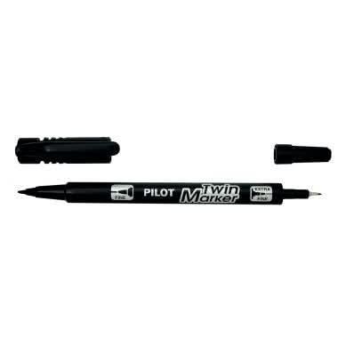 Marqueur indélébile Twin Marker noir - Ma Rentrée Facile