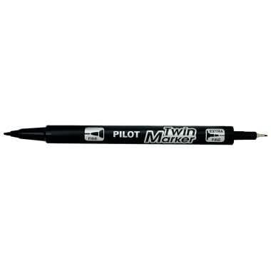 Marqueur indélébile Twin Marker noir - Ma Rentrée Facile