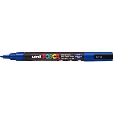 Marqueur Posca pointe fine conique PC3M bleu foncé - Ma Rentrée Facile