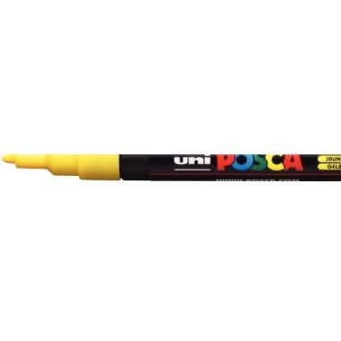 Marqueur Posca pointe fine conique PC3M jaune - Ma Rentrée Facile