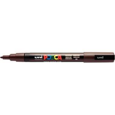 Marqueur Posca pointe fine conique PC3M marron foncé - Ma Rentrée Facile